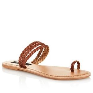 Aqua Womens 'Slay' Braided Sandals Tan Size 6